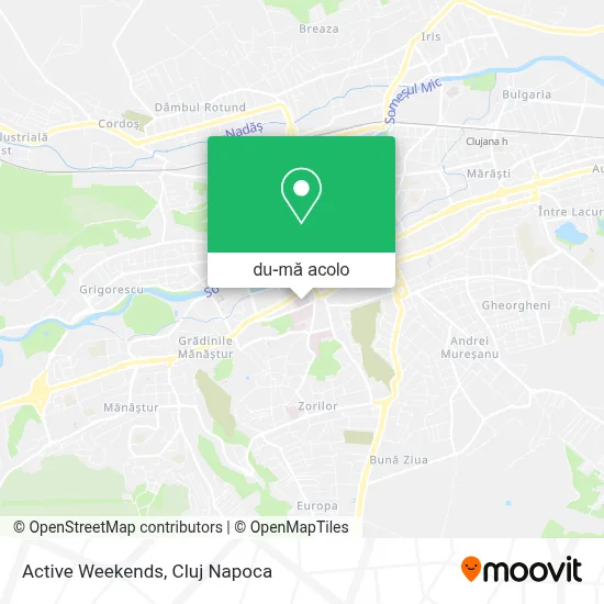 Hartă Active Weekends