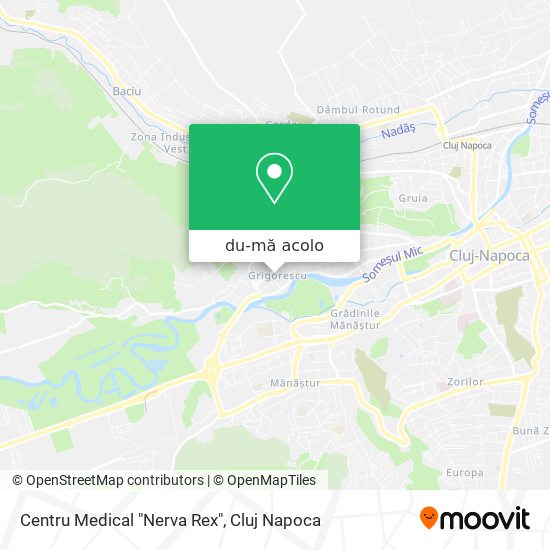 Hartă Centru Medical "Nerva Rex"