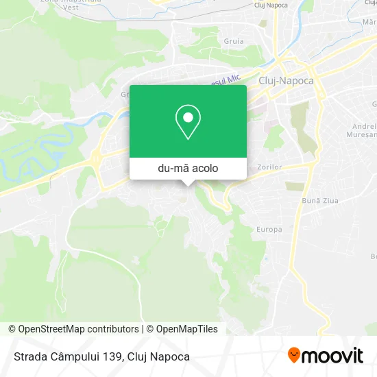 Hartă Strada Câmpului 139