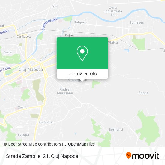 Hartă Strada Zambilei 21