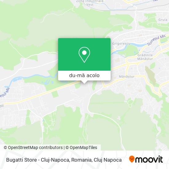 Hartă Bugatti Store - Cluj-Napoca, Romania