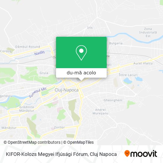 Hartă KIFOR-Kolozs Megyei Ifjúsági Fórum