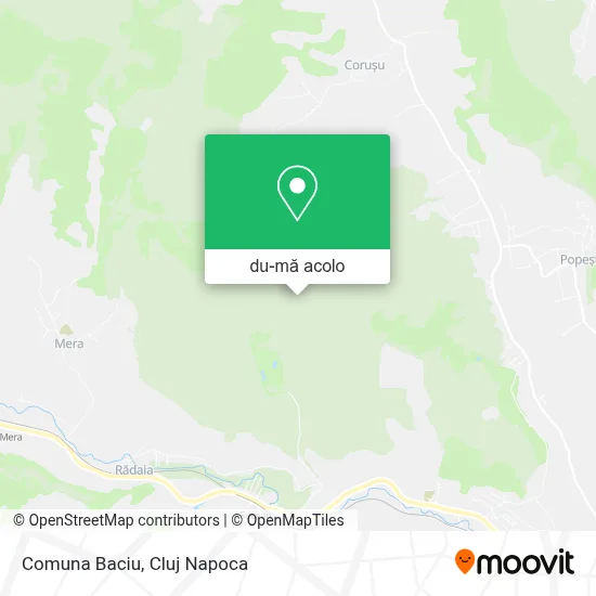 Hartă Comuna Baciu