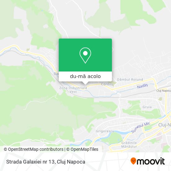 Hartă Strada Galaxiei nr 13