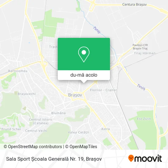 Hartă Sala Sport Școala Generală Nr. 19