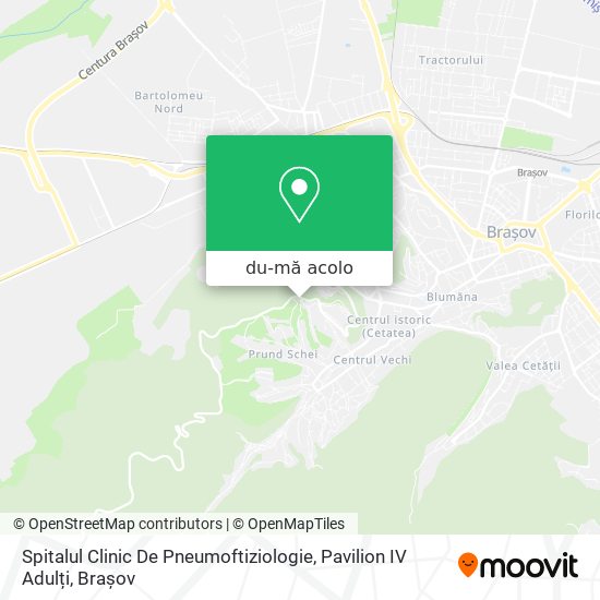 Hartă Spitalul Clinic De Pneumoftiziologie, Pavilion IV Adulți