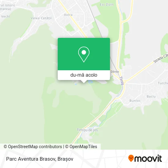 Hartă Parc Aventura Brasov