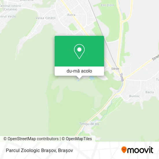 Hartă Parcul Zoologic Brașov