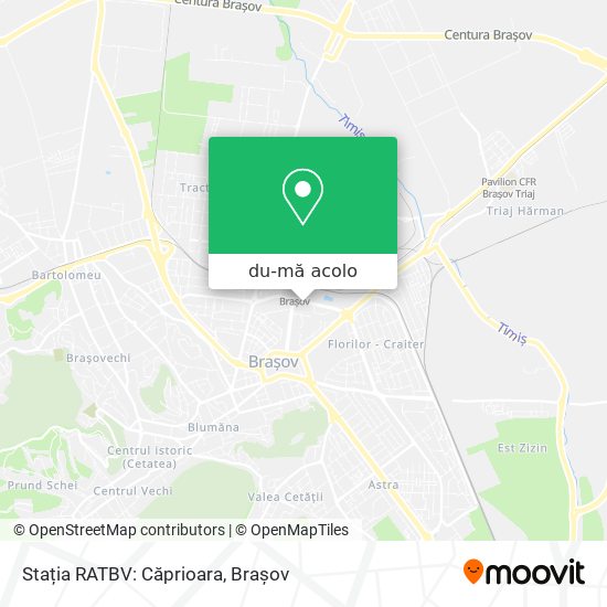 Hartă Stația RATBV: Căprioara