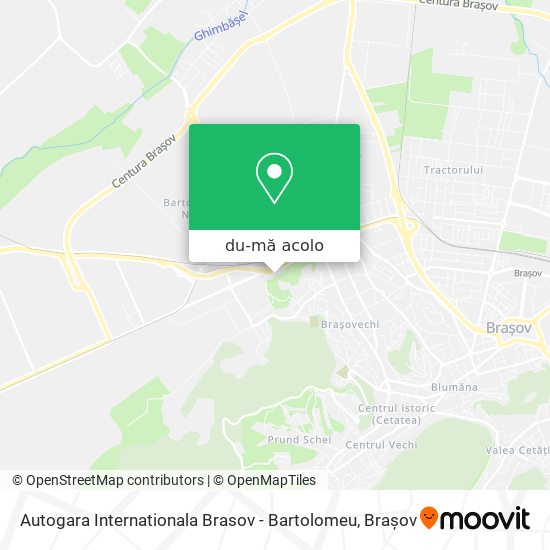 Hartă Autogara Internationala Brasov - Bartolomeu