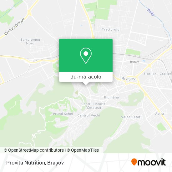 Hartă Provita Nutrition