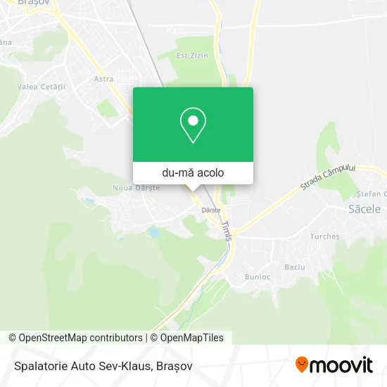 Hartă Spalatorie Auto Sev-Klaus