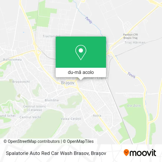 Hartă Spalatorie Auto Red Car Wash Brasov
