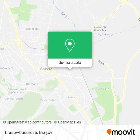 Hartă brasov-bucuresti