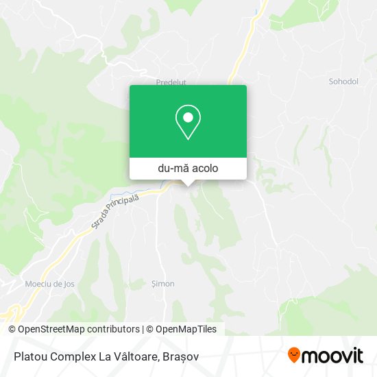 Hartă Platou Complex La Vâltoare