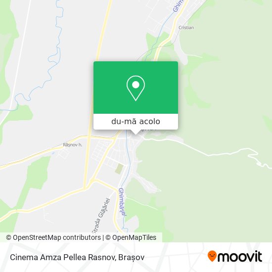 Hartă Cinema Amza Pellea Rasnov
