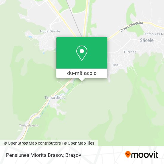 Hartă Pensiunea Miorita Brasov