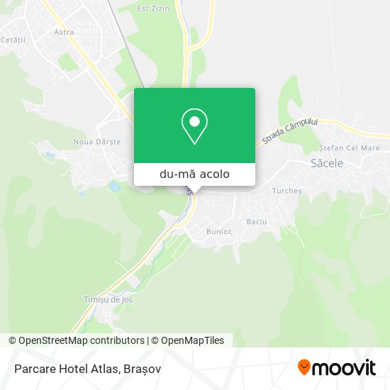 Hartă Parcare Hotel Atlas