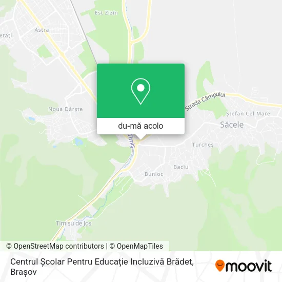 Hartă Centrul Școlar Pentru Educație Incluzivă Brădet