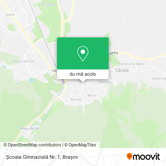 Hartă Școala Gimnazială Nr. 1
