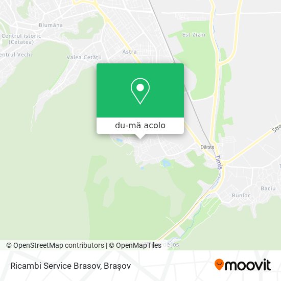 Hartă Ricambi Service Brasov
