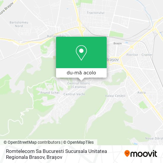 Hartă Romtelecom Sa Bucuresti Sucursala Unitatea Regionala Brasov