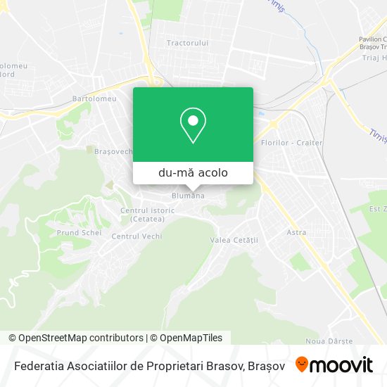 Hartă Federatia Asociatiilor de Proprietari Brasov
