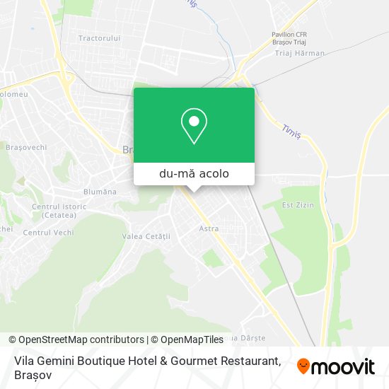 Hartă Vila Gemini Boutique Hotel & Gourmet Restaurant