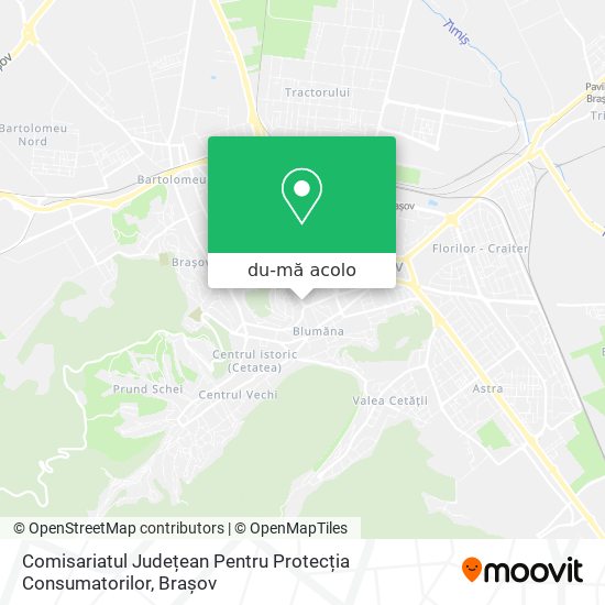 Hartă Comisariatul Județean Pentru Protecția Consumatorilor