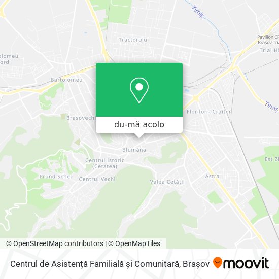 Hartă Centrul de Asistență Familială și Comunitară