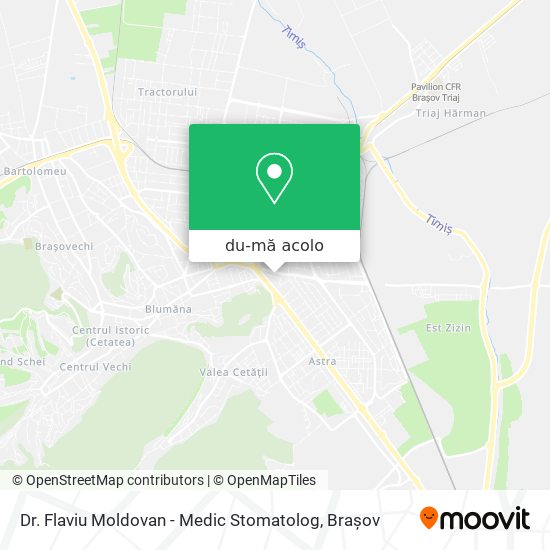 Hartă Dr. Flaviu Moldovan - Medic Stomatolog