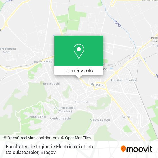 Hartă Facultatea de Inginerie Electrică şi știința Calculatoarelor