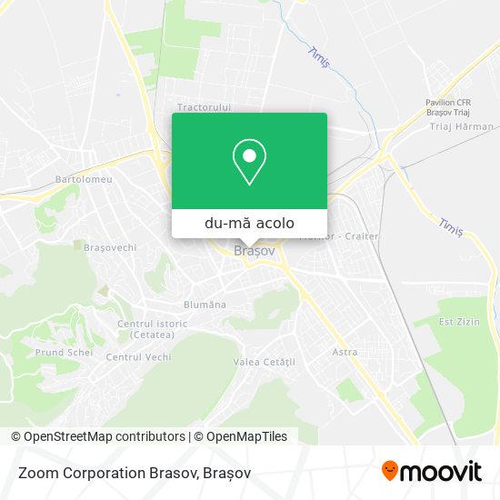 Hartă Zoom Corporation Brasov