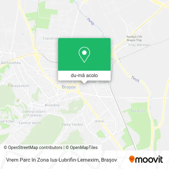 Hartă Vrem Parc în Zona Ius-Lubrifin-Lemexim