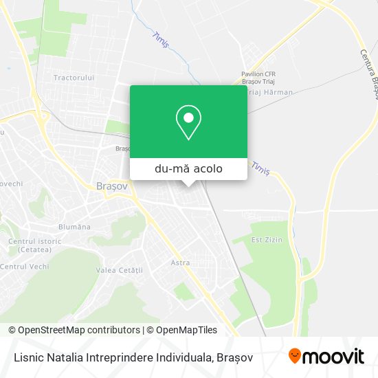 Hartă Lisnic Natalia Intreprindere Individuala