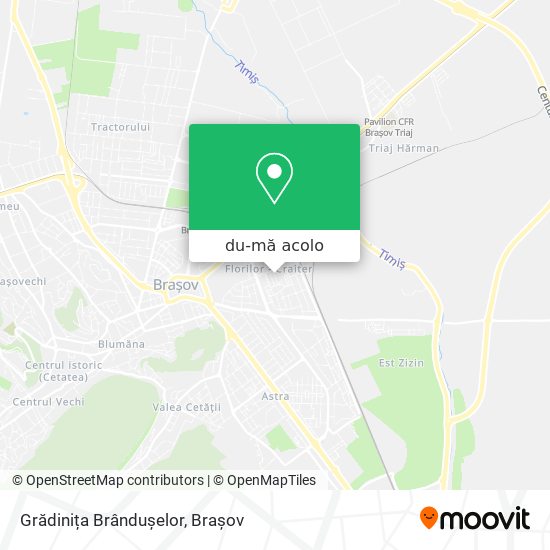 Hartă Grădinița Brândușelor