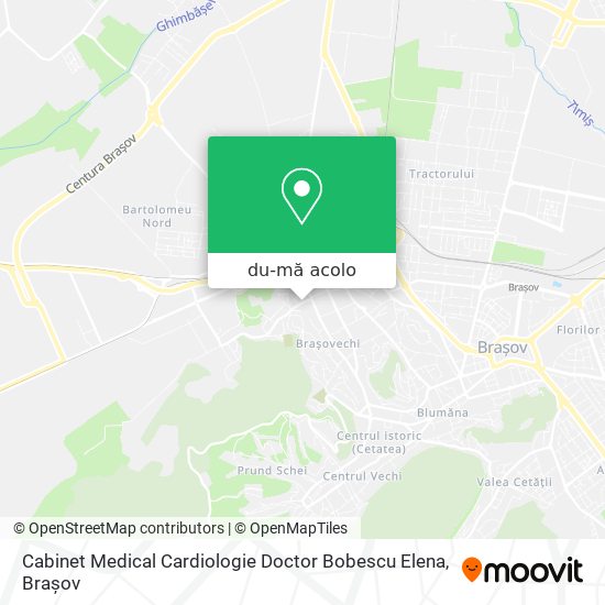 Hartă Cabinet Medical Cardiologie Doctor Bobescu Elena