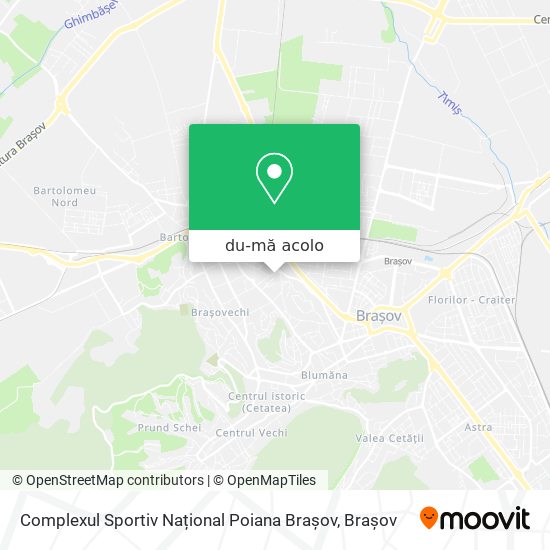 Hartă Complexul Sportiv Național Poiana Brașov
