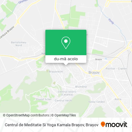 Hartă Centrul de Meditatie Si Yoga Kamala Brașov