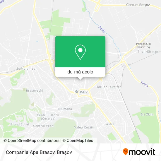 Hartă Compania Apa Brasov