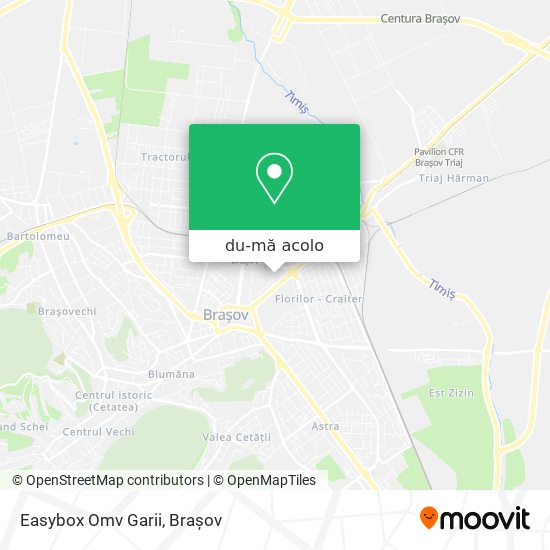 Hartă Easybox Omv Garii