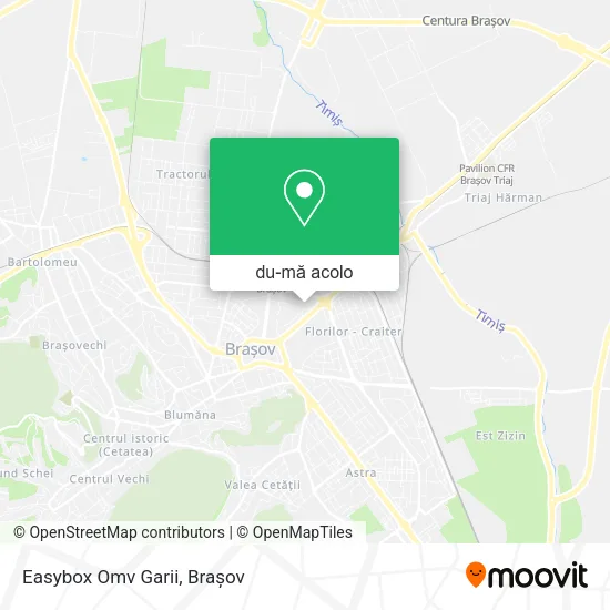 Hartă Easybox Omv Garii