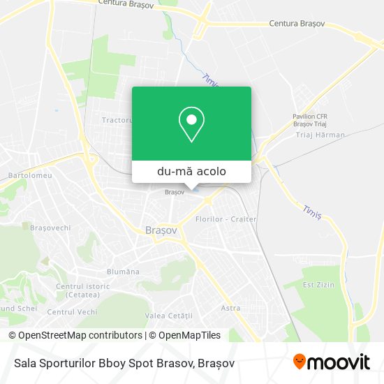 Hartă Sala Sporturilor Bboy Spot Brasov