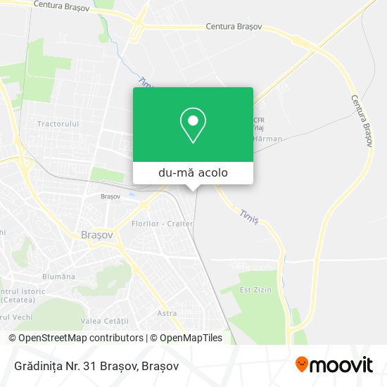 Hartă Grădinița Nr. 31 Brașov