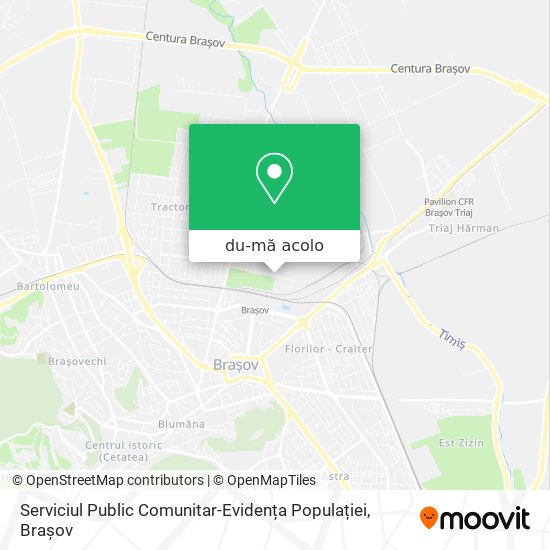 Hartă Serviciul Public Comunitar-Evidența Populației
