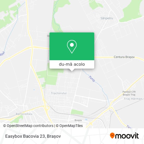 Hartă Easybox Bacovia 23