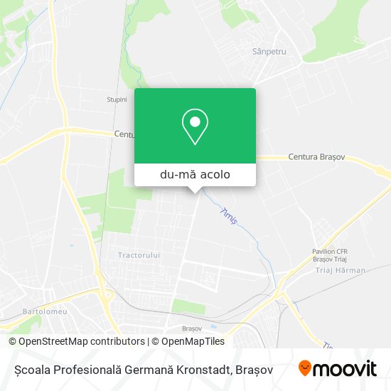 Hartă Școala Profesională Germană Kronstadt