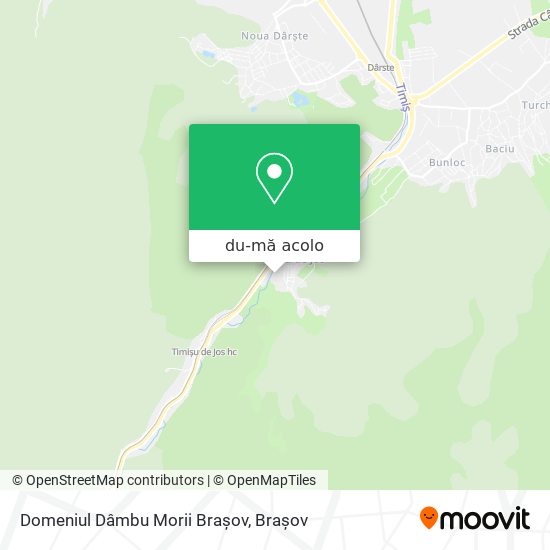 Hartă Domeniul Dâmbu Morii Braşov