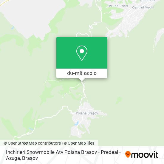 Hartă Inchirieri Snowmobile Atv Poiana Brasov - Predeal - Azuga