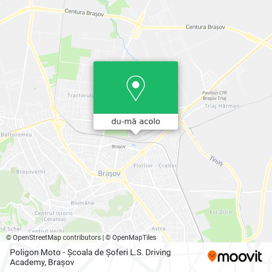 Hartă Poligon Moto - Școala de Șoferi L.S. Driving Academy
